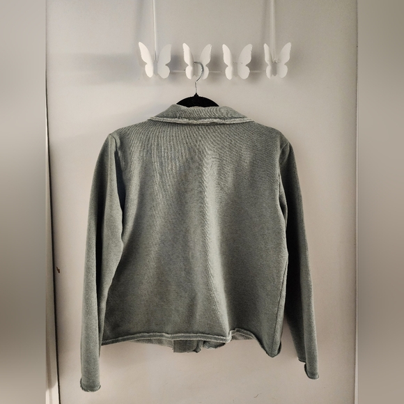 🔴 🔚🔜 SALE J Jill Raw Hem Snap Button Lightwieght Shaket - Picture 10 of 11